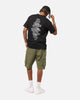 S Double Script Stack T-Shirt Washed Black
