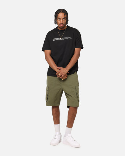 S Double Script Stack T-Shirt Washed Black