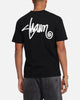 S Double Shawn Script T-Shirt Black