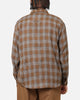 S Double Duty Plaid Long Sleeve Shirt Brown