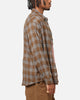 S Double Duty Plaid Long Sleeve Shirt Brown