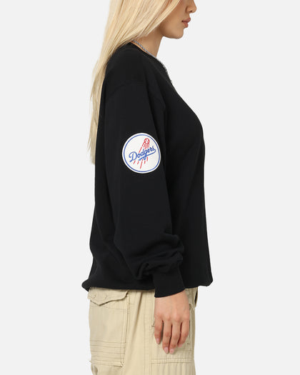 New Era Los Angeles Dodgers MLB Team Logo Crewneck Black