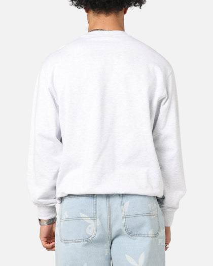 New Era New York Yankees MLB Team Logo Crewneck Grey