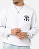 New Era New York Yankees MLB Team Logo Crewneck Grey