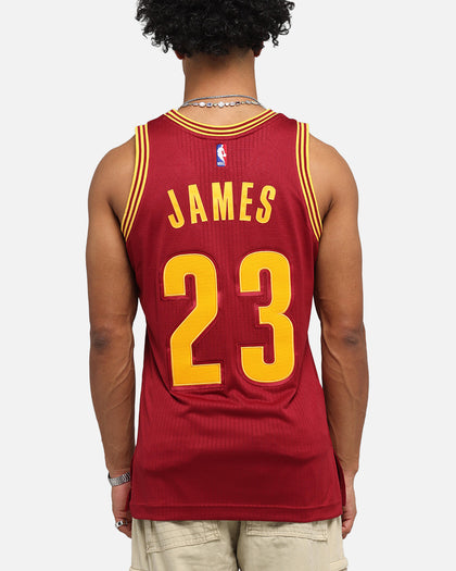 Mitchell & Ness Cleveland Cavaliers Lebron James 2015 Dark Jersey Burgundy