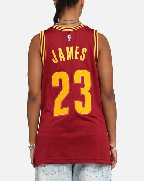 Mitchell & Ness Cleveland Cavaliers Lebron James 2015 Dark Jersey Burgundy
