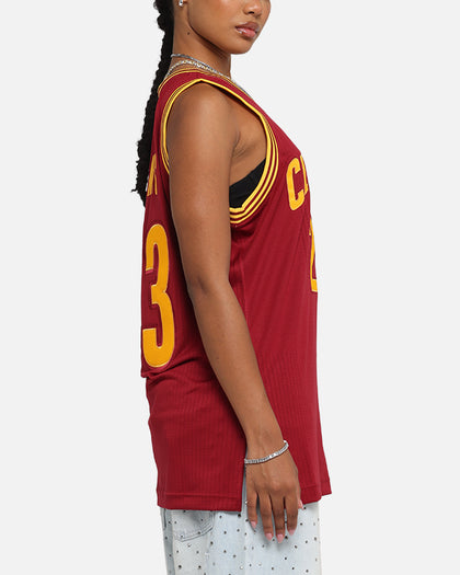 Mitchell & Ness Cleveland Cavaliers Lebron James 2015 Dark Jersey Burgundy