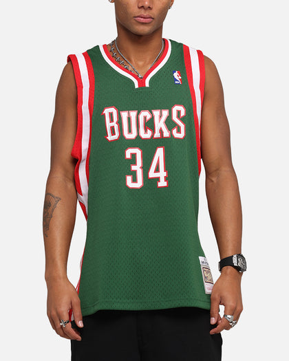 Mitchell & Ness Milwaukee Bucks Giannis Antetokounmpo Swing Jersey Dark Green
