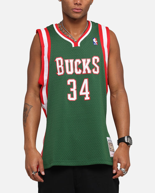 Mitchell & Ness Milwaukee Bucks Giannis Antetokounmpo Swing Jersey Dark Green