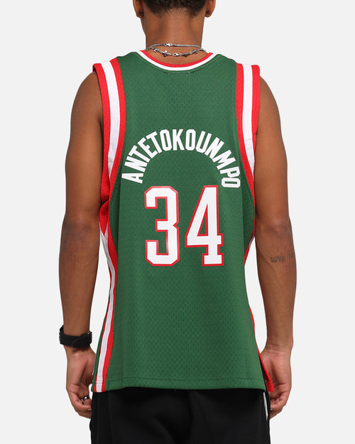 Mitchell & Ness Milwaukee Bucks Giannis Antetokounmpo Swing Jersey Dark Green