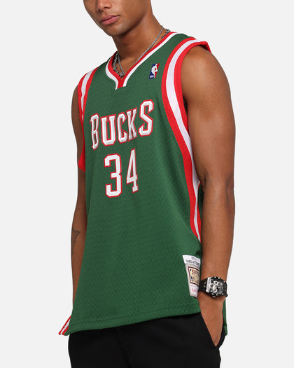 Mitchell & Ness Milwaukee Bucks Giannis Antetokounmpo Swing Jersey Dark Green
