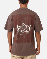 Mitchell & Ness Houston Rockets AG T-Shirt Brown