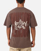 Mitchell & Ness Houston Rockets AG T-Shirt Brown