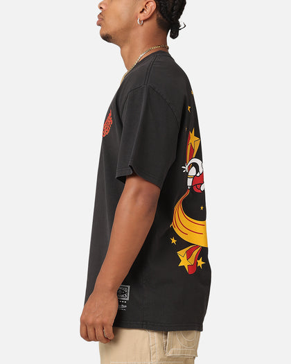 Mitchell & Ness Houston Rockets Space Age T-Shirt Faded Black