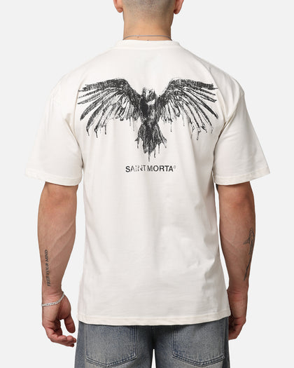 Saint Morta Raven Boxy T-Shirt Off White