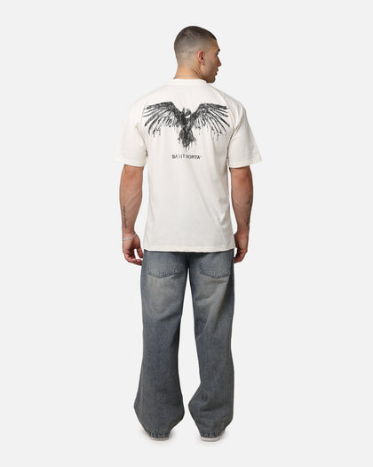 Saint Morta Raven Boxy T-Shirt Off White