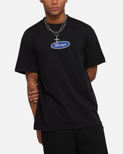 X-Large Oval Script T-Shirt Black