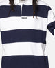 X-Large XL Stripe Rugby Jersey Navy