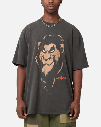 American Thrift Disney The Lion King Scar Heavy T-Shirt Black Wash