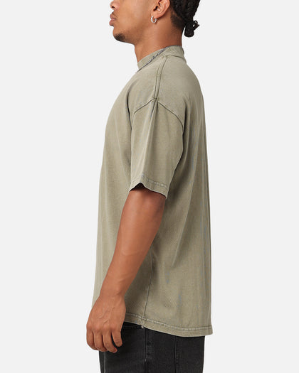 The Anti Order Anti XY Mock Neck T-Shirt Vintage Khaki