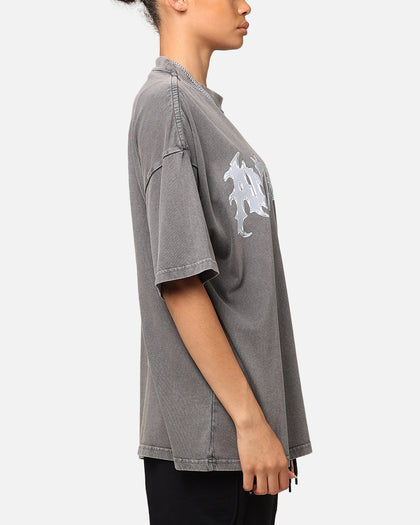 The Anti Order New Dawn Mock Neck T-Shirt Washed Charcoal