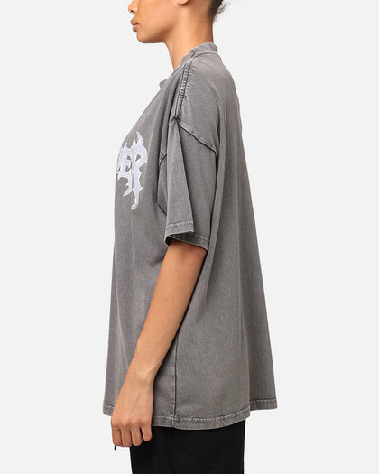 The Anti Order New Dawn Mock Neck T-Shirt Washed Charcoal