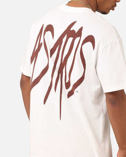 Majestic Athletic Houston Astros Marker T-Shirt Vintage White