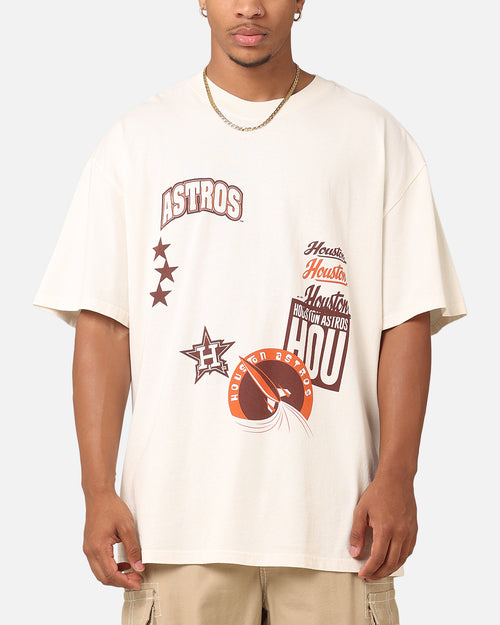 Majestic Athletic Houston Astros Patchwork T-Shirt Ecru