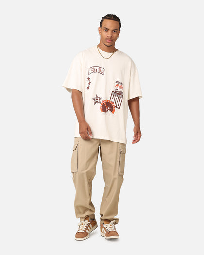 Majestic Athletic Houston Astros Patchwork T-Shirt Ecru