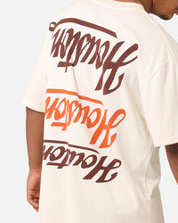 Majestic Athletic Houston Astros Patchwork T-Shirt Ecru