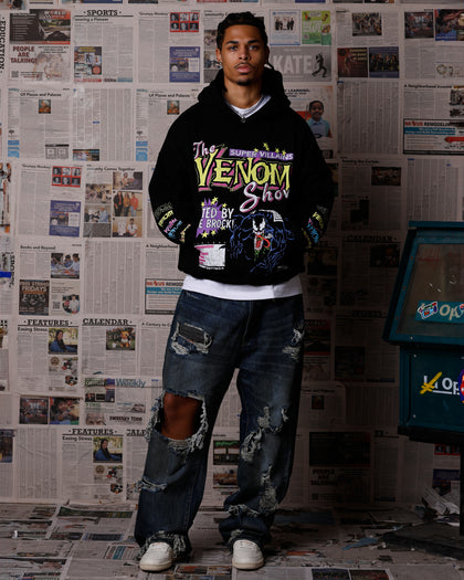 Goat Crew Marvel Venom The Venom Show Premium Hoodie Black