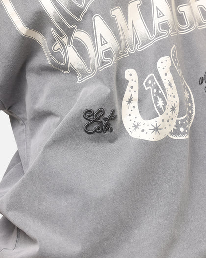 Criminal Damage Horseshoe T-Shirt Washed Black