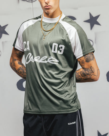 Carre Striker Jersey T-Shirt Green/White