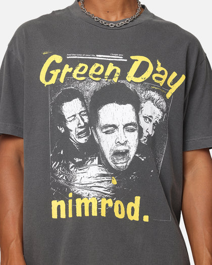 Green Day Nimrod Vintage T-Shirt Faded Black