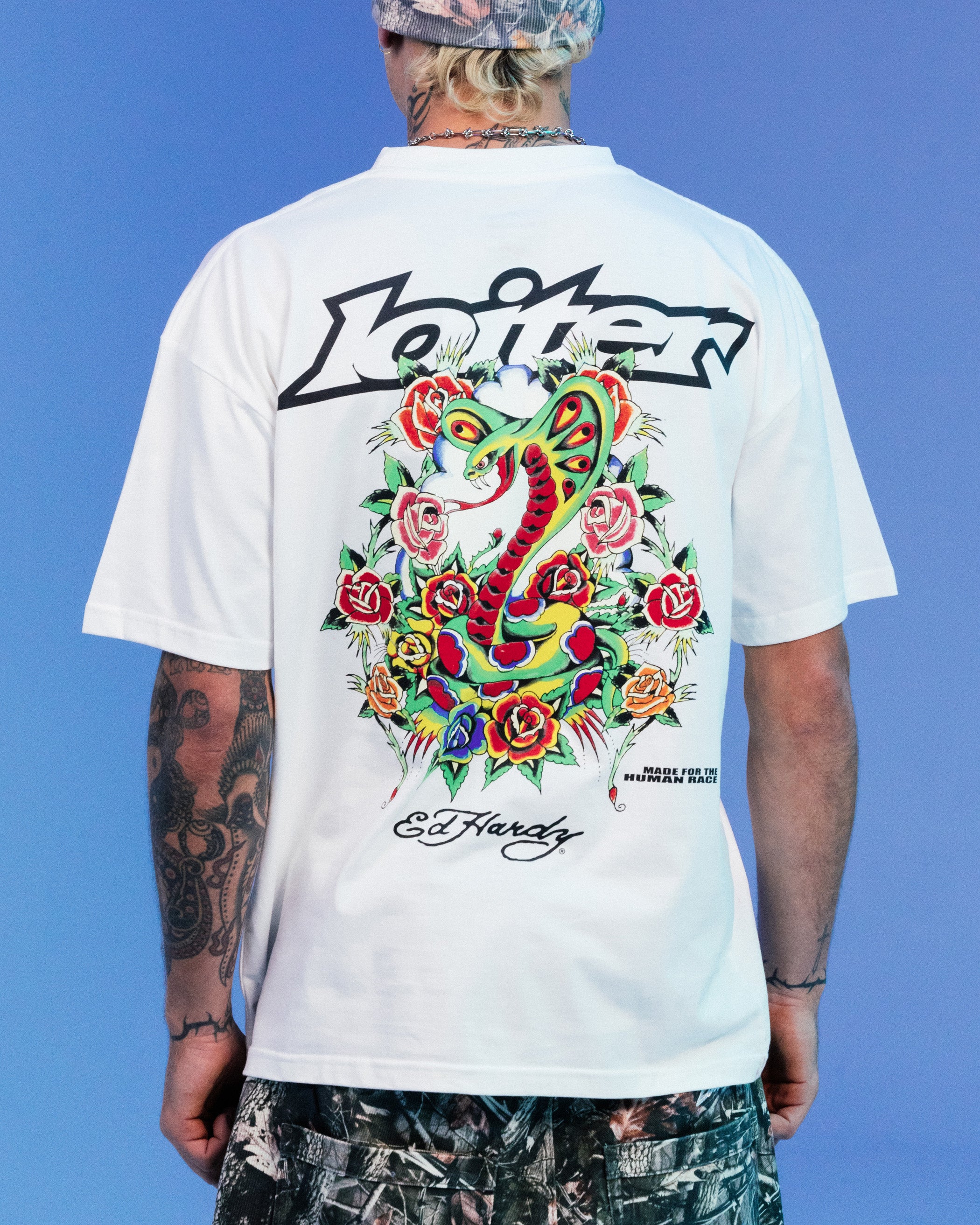 Ed Hardy By Loiter Serpent T-Shirt White | Culture Kings