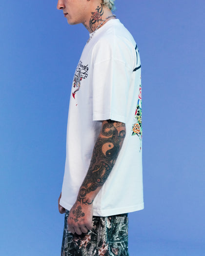 Ed Hardy By Loiter Serpent T-Shirt White