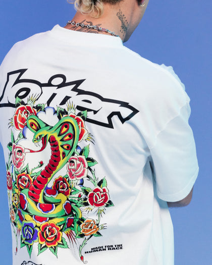 Ed Hardy By Loiter Serpent T-Shirt White