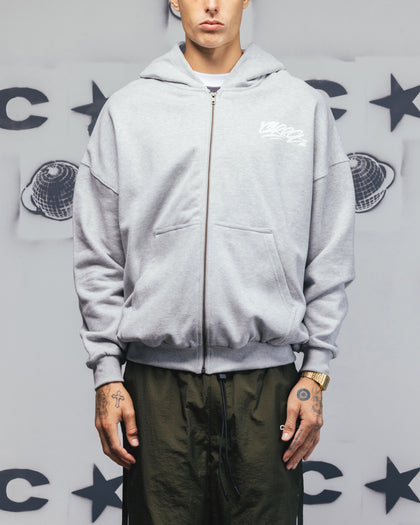 Carre Always & Forever Zip Hoodie Grey Marle