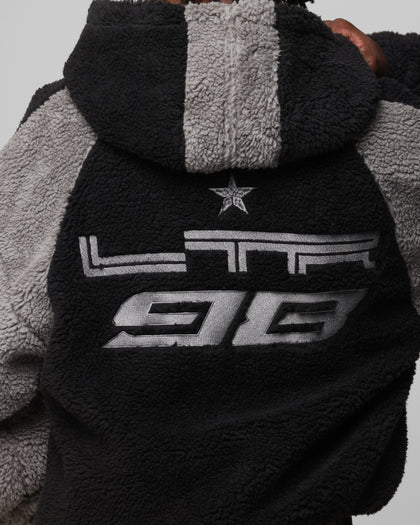 Loiter Speedway Fleece Jacket Black/Grey
