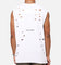 Saint Morta Distressed Oversized Muscle T-Shirt White
