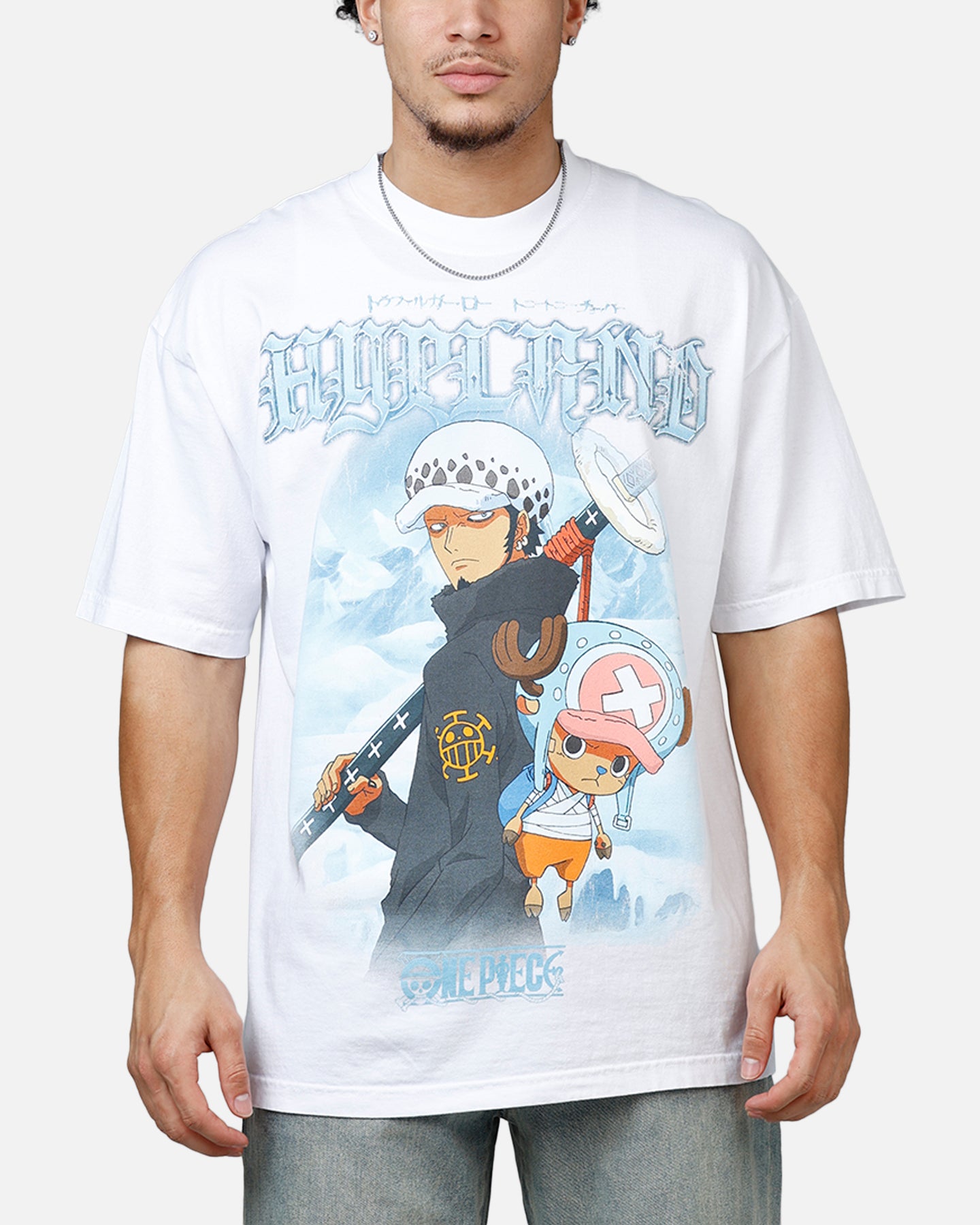 Hypland X One Piece Ice Jumbo T-Shirt White | Culture Kings