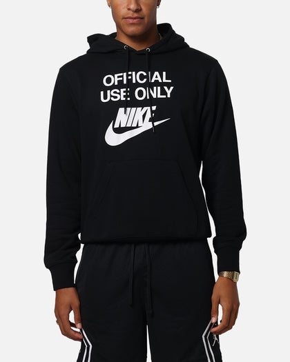 Nike Club French Terry Pullover Hoodie Black/Black/White Culture