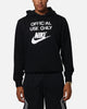 Nike Club French Terry Pullover Hoodie Black/Black/White