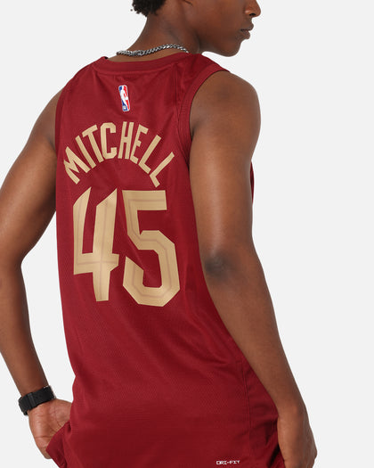 Nike Donovan Mitchell Cleveland Cavaliers #45 Icon Edition 2022/23 Nike Dri-Fit NBA Swingman Jersey Team Red