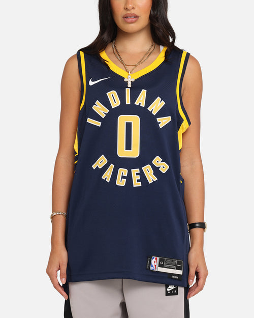 Nike Tyrese Haliburton Indiana Pacers #0 Icon Edition 2022/23 Nike Dri-Fit NBA Swingman Jersey College Navy