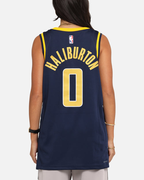 Nike Tyrese Haliburton Indiana Pacers #0 Icon Edition 2022/23 Nike Dri-Fit NBA Swingman Jersey College Navy