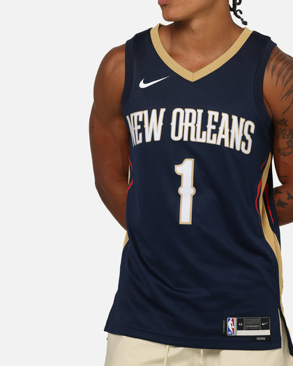 Nike Zion Williamson New Orleans Pelicans #1 Icon Edition 2022/23 Nike Dri-Fit NBA Swingman Jersey College Navy