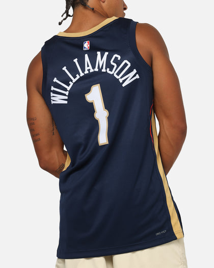 Nike Zion Williamson New Orleans Pelicans #1 Icon Edition 2022/23 Nike Dri-Fit NBA Swingman Jersey College Navy