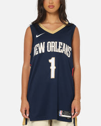 Nike Zion Williamson New Orleans Pelicans #1 Icon Edition 2022/23 Nike Dri-Fit NBA Swingman Jersey College Navy
