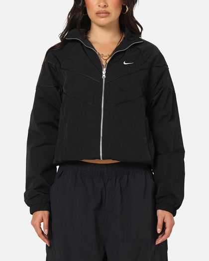 Nike Women's Sportswear Loose UV Woven Full-Zip Jacket Brown/Black - Main Image